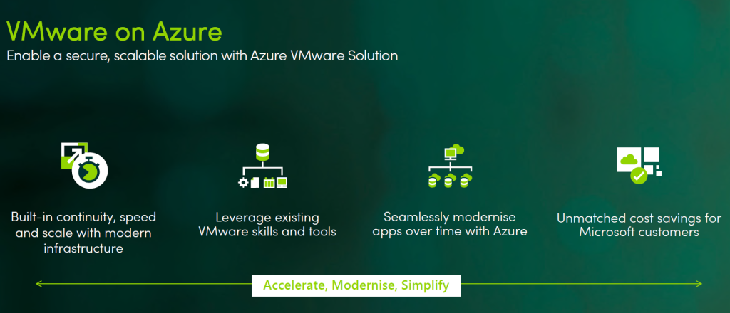 VMware on Azure Benefits