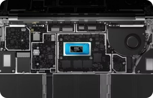 The internal hardware of the Microsoft Surface Laptop 6